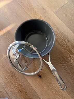 Sur La Table Classic Hard Anodized Ceramic Nonstick Saucepan